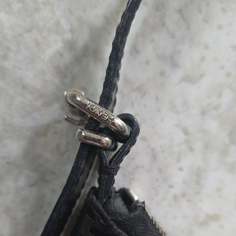 Fendi Black Monogram Shoulder Bag - Picture 4 of 10